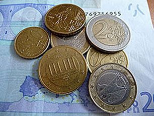 Euro-Geldscheine und Euro-Münzen